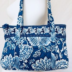 Vera Bradley Blue Lagoon Handbag w/ Double Straps